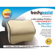 Memory-Foam Headrest Support Pillow