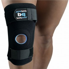 Patella Knee Support with Side Stays Black