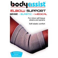Bodyassist Slip-On Elastic Elbow Support Beige