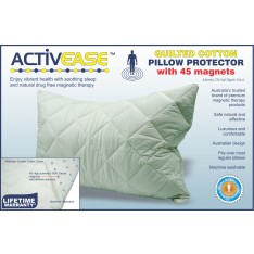 Activease Premium COTTON Pillow Protector with 45 Dick Wicks Magnets