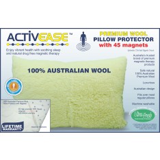 Activease Premium Wool Pillow Protector with 45 Dick Wicks Magnets