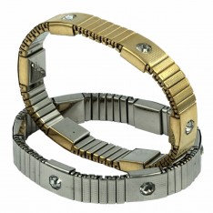 Dick Wicks Magnetic Fancy Stretch Health Bracelet with diamantes